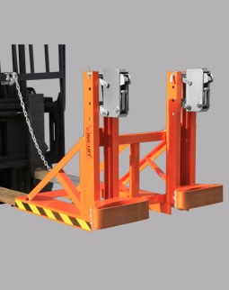 DG1000A叉车专用重型双桶方头单鹰嘴油桶夹具