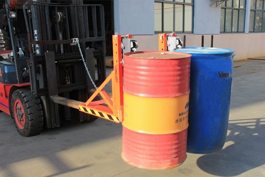 叉车专用重型双桶方头单鹰嘴油桶夹具